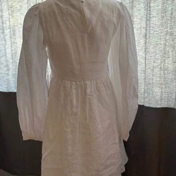 Reformation Ramone Linen Dress White - Size XS - Picture 6 of 6